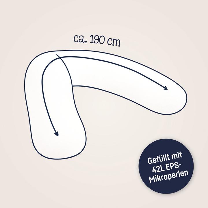 Actual product image Julius Zöllner Nursing pillow Nappi Jungle Dream 190 cm (75 cm)