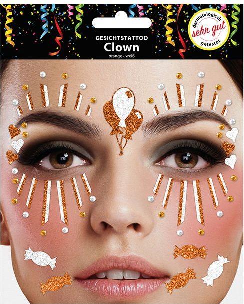 Image du produit Sombo Tatouage du visage clown orange