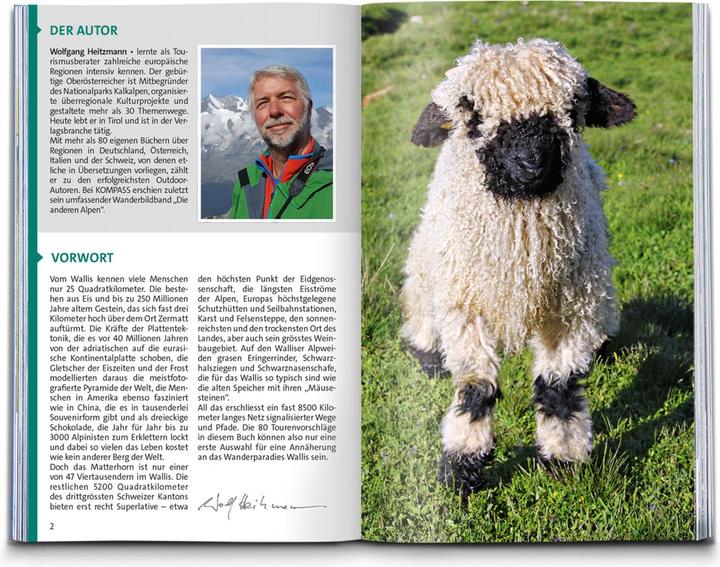 Produktbild KOMPASS Wanderführer Wallis,80 Touren
