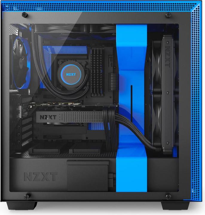 Produktbild NZXT H700 - Blue (ATX, mATX, Mini-ITX, E-ATX)