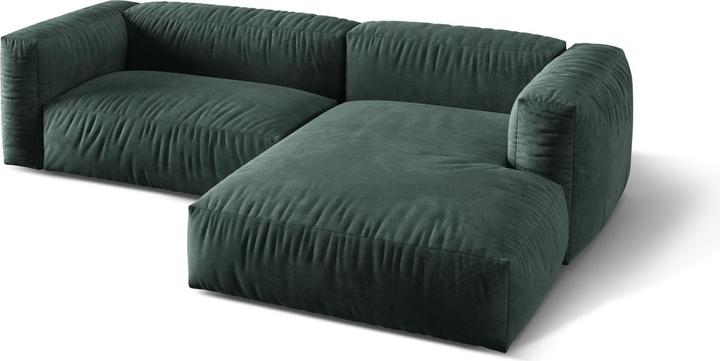 Actual product image Micadoni Modular Right Corner Sofa, "Martina", 2 Seats, 283x176x75 Made in Europe (Corner sofa)