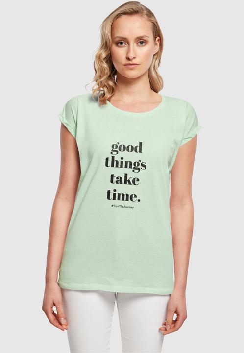 Immagine prodotto Merchcode Maglietta da donna "Le cose belle richiedono tempo" - 117487 (XS)