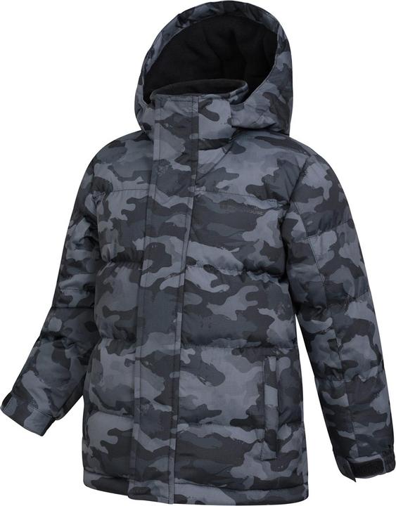 Actual product image Mountain Warehouse Childrens/Kids Snow II Printed Water Resistant Padded Jacket (146, 152)