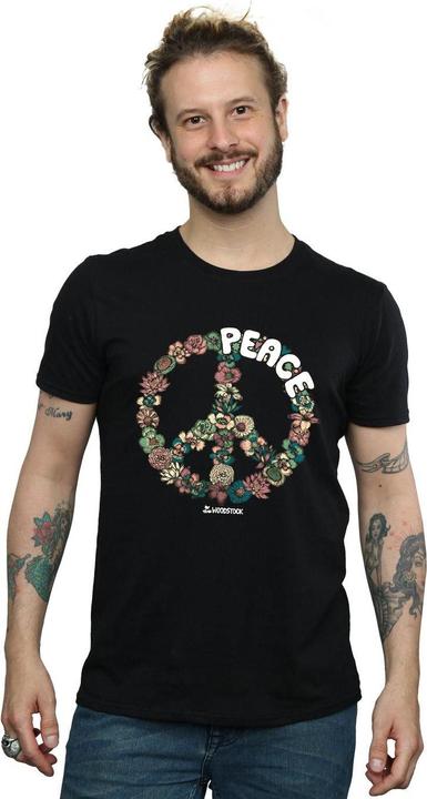 Immagine prodotto Woodstock Floral Peace Maglietta Uomo (M)