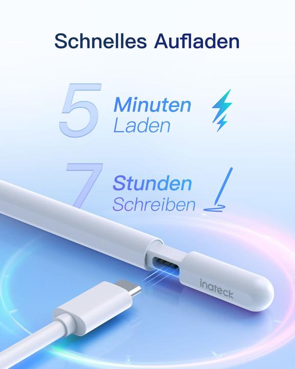 Image du produit Inateck Stylus Pen für iPad Pro/Mini/6-10 Eingabestift weiss