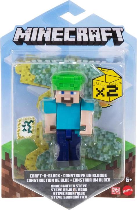 Actual product image Mattel Craft-A-Block Underwater Steve