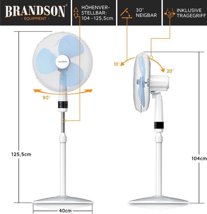 Actual product image Brandson Pedestal fan (45 dB)