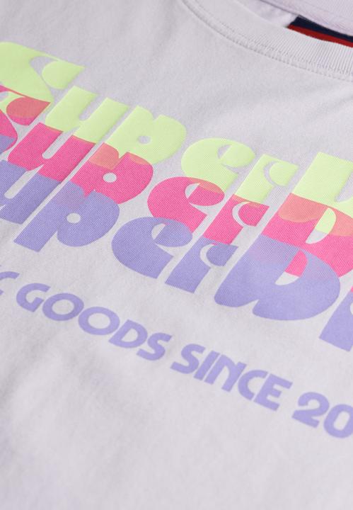 Produktbild Superdry Neonfarbenes T-Shirt in Übergrösse mit Regenbogen-Print (10)