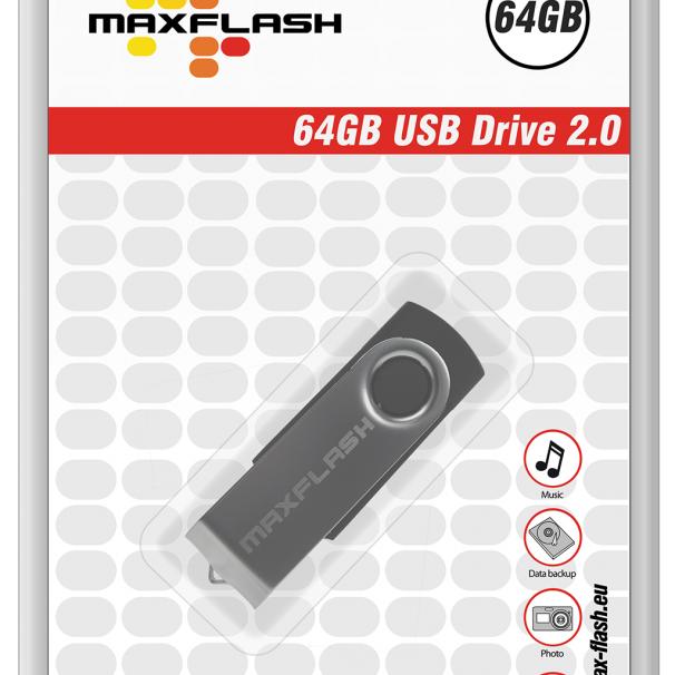 Actual product image MaxFlash Standard USB Drive (64 GB, USB-A)