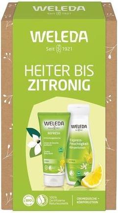Actual product image Weleda Bio Citrus Gift Set Natural Cosmetics Gift Box with Refresh Shower Gel & Express Moisture Bod (Body care set)