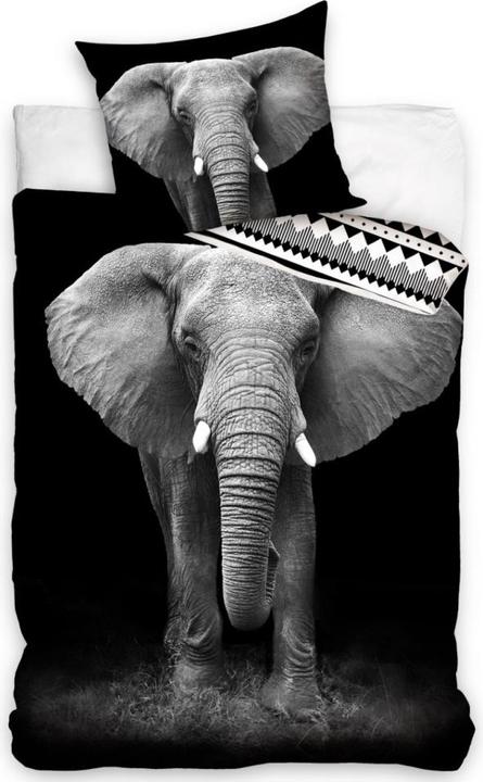 Actual product image MCU Elephant bed linen 140 x 200, 100 per cent cotton