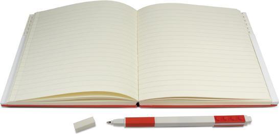 Actual product image LEGO Stationary Red Notebook with gel pen