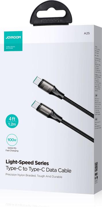 Actual product image Joyroom USB C - USB C (1.20 m, USB 3.2 Gen 1, 100 W)