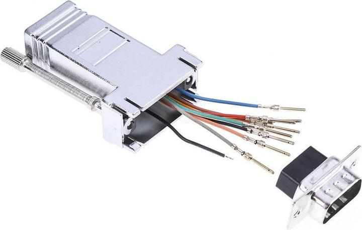Immagine prodotto Rs Pro Adattatore Sub-D, da spina a 9 pin a presa RJ45