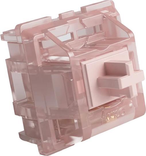 Actual product image Akko Haze Pink Silent Switch, mechanical, 3-pin, linear, MX-Stem, 43g - 45 pieces