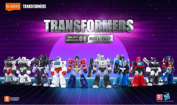 Produktbild Blokees Transformers Plastic Model Kit Galaxy Version 01 Roll Out Sortiment (9)