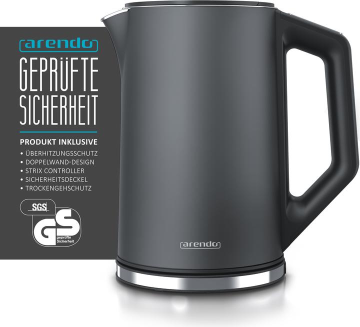 Produktbild Arendo Wasserkocher mit Temperatureinstellung (1.50 l)