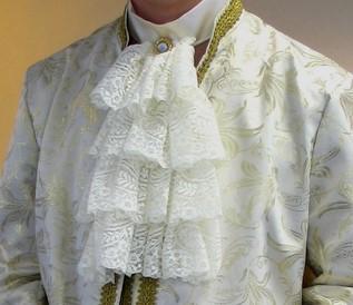 Actual product image Festartikel Müller Lace Jabot With Decorative Button