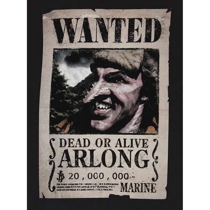 Actual product image One Piece Unisex Adult Arlong Wanted Poster T-Shirt (XXL)