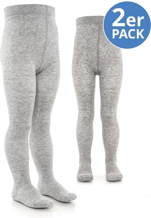 Produktbild La Loona LaLoona Baby-Strumpfhosen Strumpfhose 2er Pack - Grau Melange - (50/56)