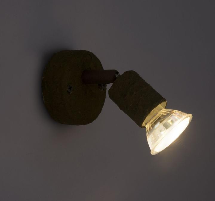 Actual product image Globo LED spotlight OLANA, metal rust-coloured, 57381-1R (GU10)