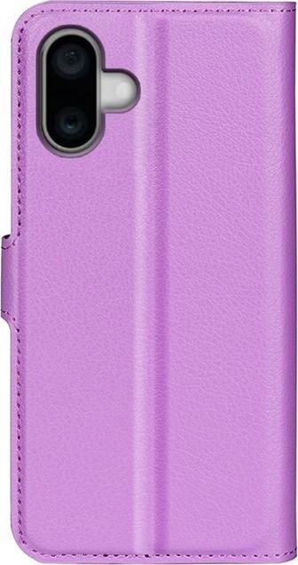 Actual product image MU Classic Litchi Leather Bookcover Series (Apple iPhone 16 Plus)