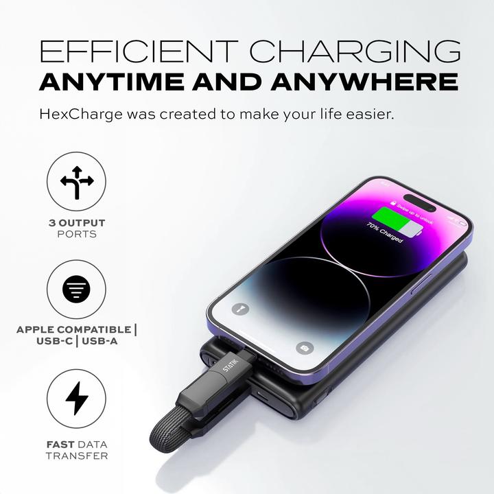 Produktbild Statik HexCharge Keychain Cable (0.16 m, 60 W)
