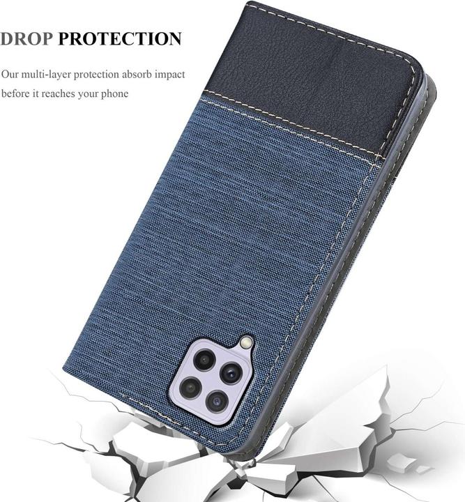 Produktbild Cadorabo Jeans Book Hülle (Samsung Galaxy M22, Samsung Galaxy A22, Samsung Galaxy A32)