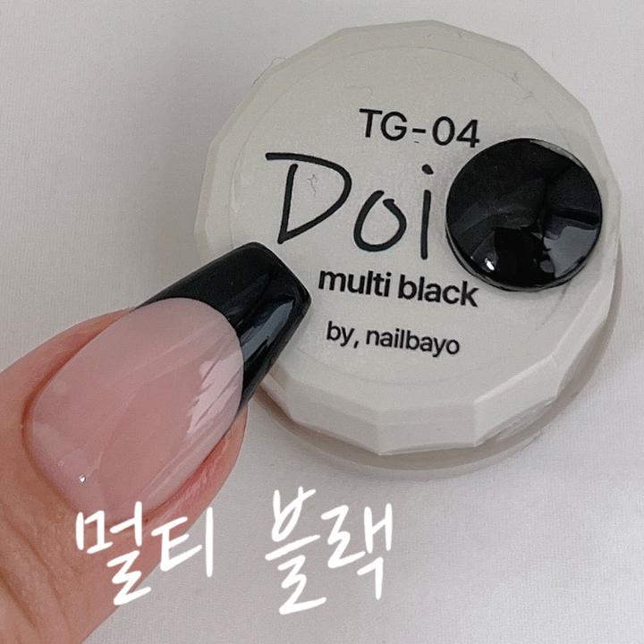Nailbayo Doi Tong Gel (Schwarz, Gel-Effekt Nagellack)