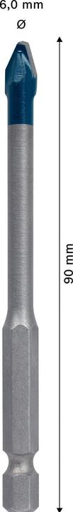 Produktbild Bosch Professional Zubehör EXPERT HEX-9 HardCeramic Bohrer, 6 x 90 mm (6 mm)