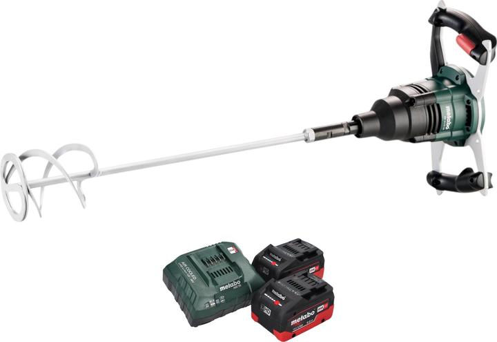 Metabo RW 18 LTX 120 Akku Rührwerk 18 V 40 l Mischmenge 2x LiHD Akku 8,0 Ah + Ladegerät