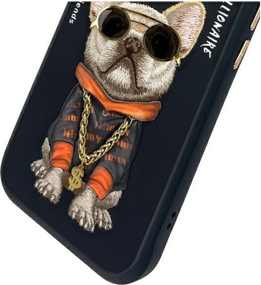 Image du produit Audi Nimmy case iPhone 15 6.1" black Glasses Cool Dog (Apple iPhone 15)
