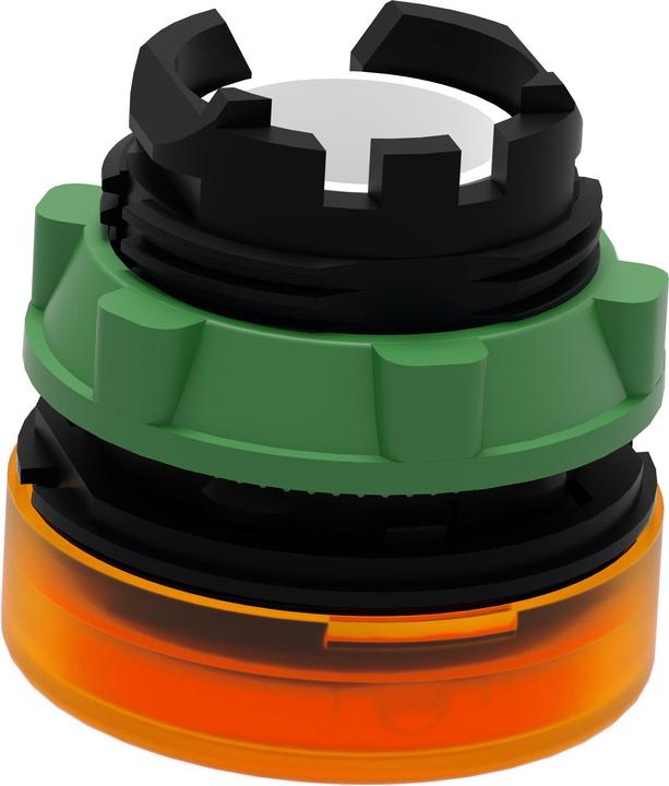 Actual product image Schneider Electric Indicator lamp, Ř 22, round, spherical cap, yellow ZB5AV053S