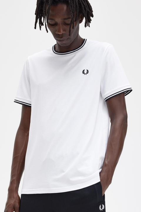 Immagine prodotto Fred Perry Maglietta con doppia punta 100 (L)