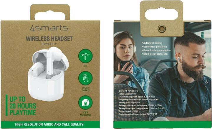 Image du produit 4smarts SkyBuds 2 (NC, 5 h, Sans fil)