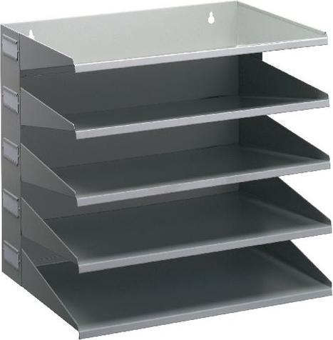Durable Sortierstation 5 Fächer H330xB360xT250mm Stahlbl.lichtgrau - 336010