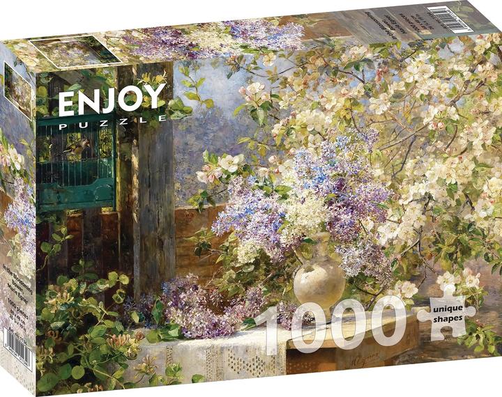 Actual product image Enjoy Puzzle ENJOY-1134 - Marie Egner: In the Blossoming Bower, puzzle, 1000 pieces (1000 pieces)