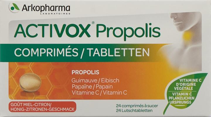 Image du produit Arkopharma Activox Propolis Honig-Zitronen Lutschtabletten (24 pièce(s), Cachets, 82 g)