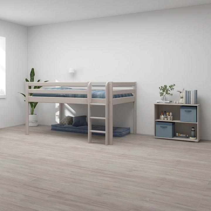 Actual product image Flexa Half-height bed Classic with straight ladder 140x200cm (140 x 200)