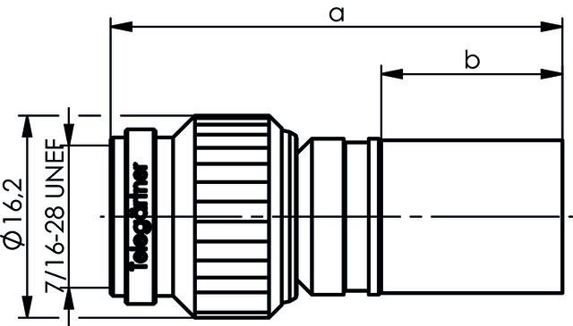 Image du produit Telegärtner Connecteur de câble TNC à sertir G42 50 ohms, sertissage/crassage, conducteur extérieur Telealloy (Câble d'antenne)
