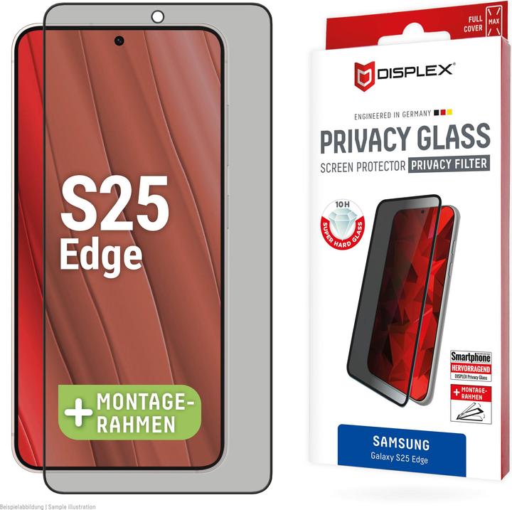 Immagine prodotto Displex Privacy Glass, Privacy Full Cover Panzerglas (1 Pezzo/i, Samsung Galaxy S25 Edge)