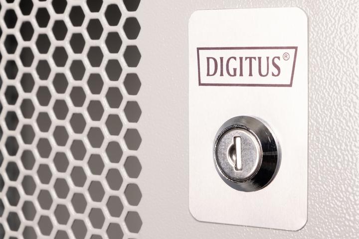 Produktbild Digitus 19" 12HE Wandgehäuse, SOHO PRO perforierte Tür, 595 x 540 x 400 mm, grau (12 HE, 19 Zoll Rack)