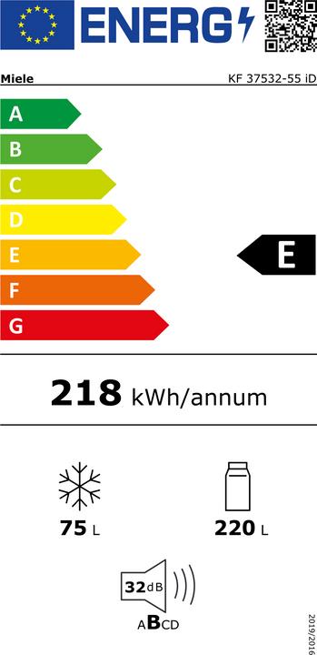 Etichetta energetica Miele KF 37532-55 iD Re (295 l)