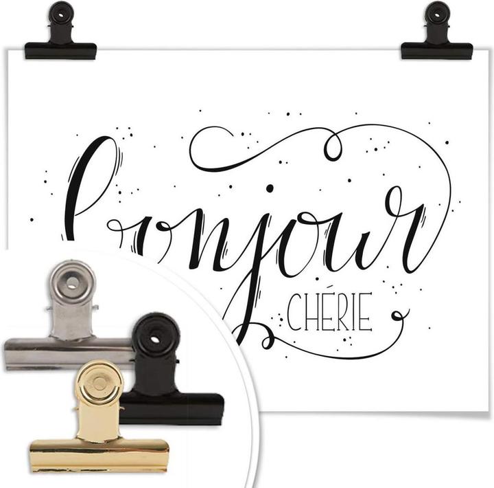 Produktbild Trenddeko Bonjour Chérie - weiss (120 x 100 cm)