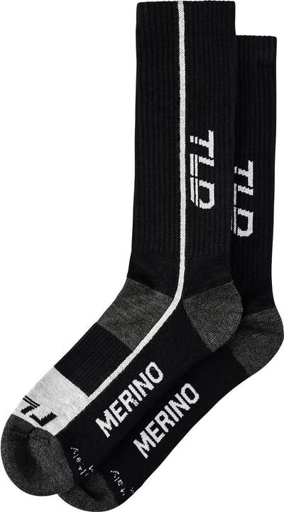Troy Lee Designs Chill Merino Wool Socks - Mono noir L/XL (L/XL)