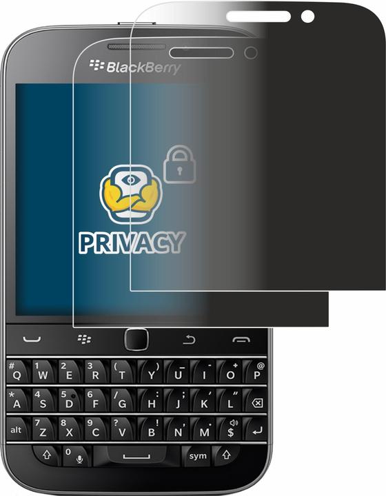 Actual product image BROTECT Anti-spy privacy film Blue light protection film (2 Piece, Blackberry Classic Q20)
