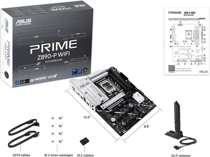 Image du produit ASUS PRIME Z890-P WIFI (LGA 1851, Intel Z890, ATX)
