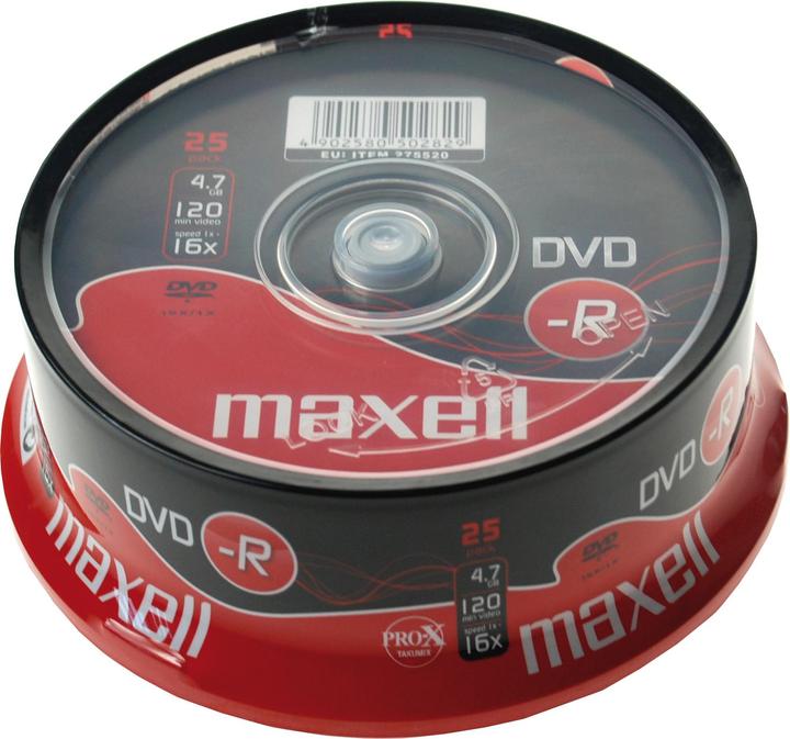 Actual product image Maxell MAX-DMR47S2 (25 x)