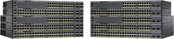 Productafbeelding Cisco 2960X-48LPS-L: 48-poorts LAN-basis SW (48 Havens)