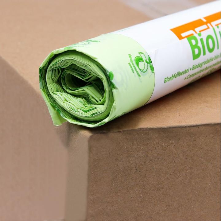 Produktbild Deiss Müllbeutel BIOLINE 45 x 68 cm (B x H) 30l ecovio natur 10 St./Pack. (10 x, 30 l)
